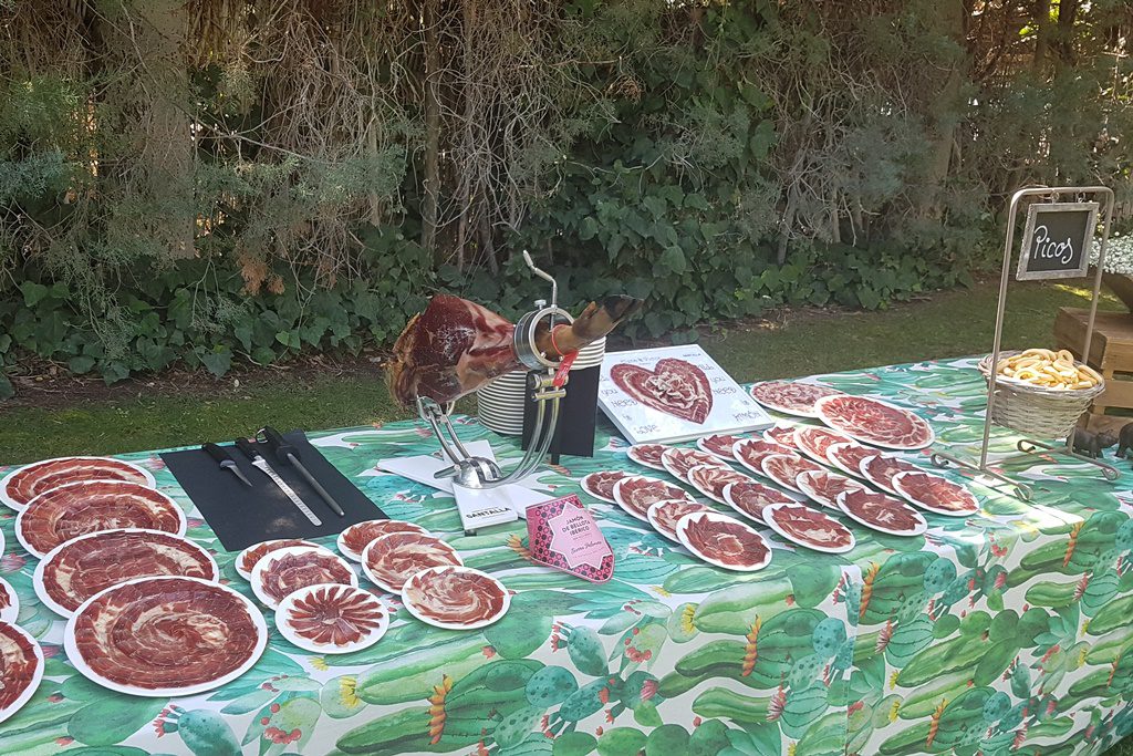Cortador profesional de jamón para bodas y celebraciones
