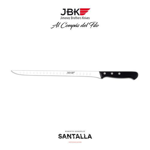 Cuchillo jamonero alveolado profesional